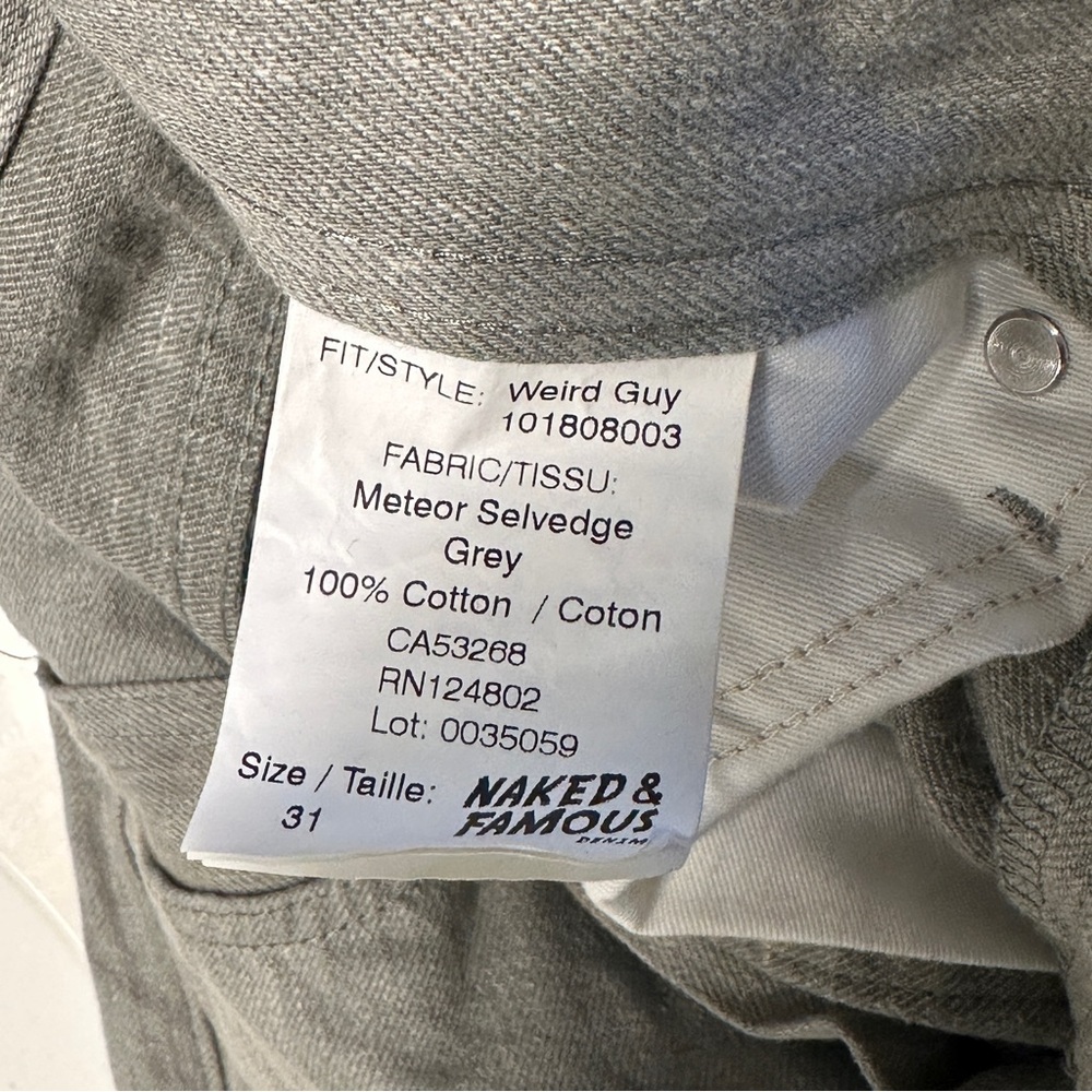 Naked & Famous Meteor Selvedge Jeans - Picture 6 of 7